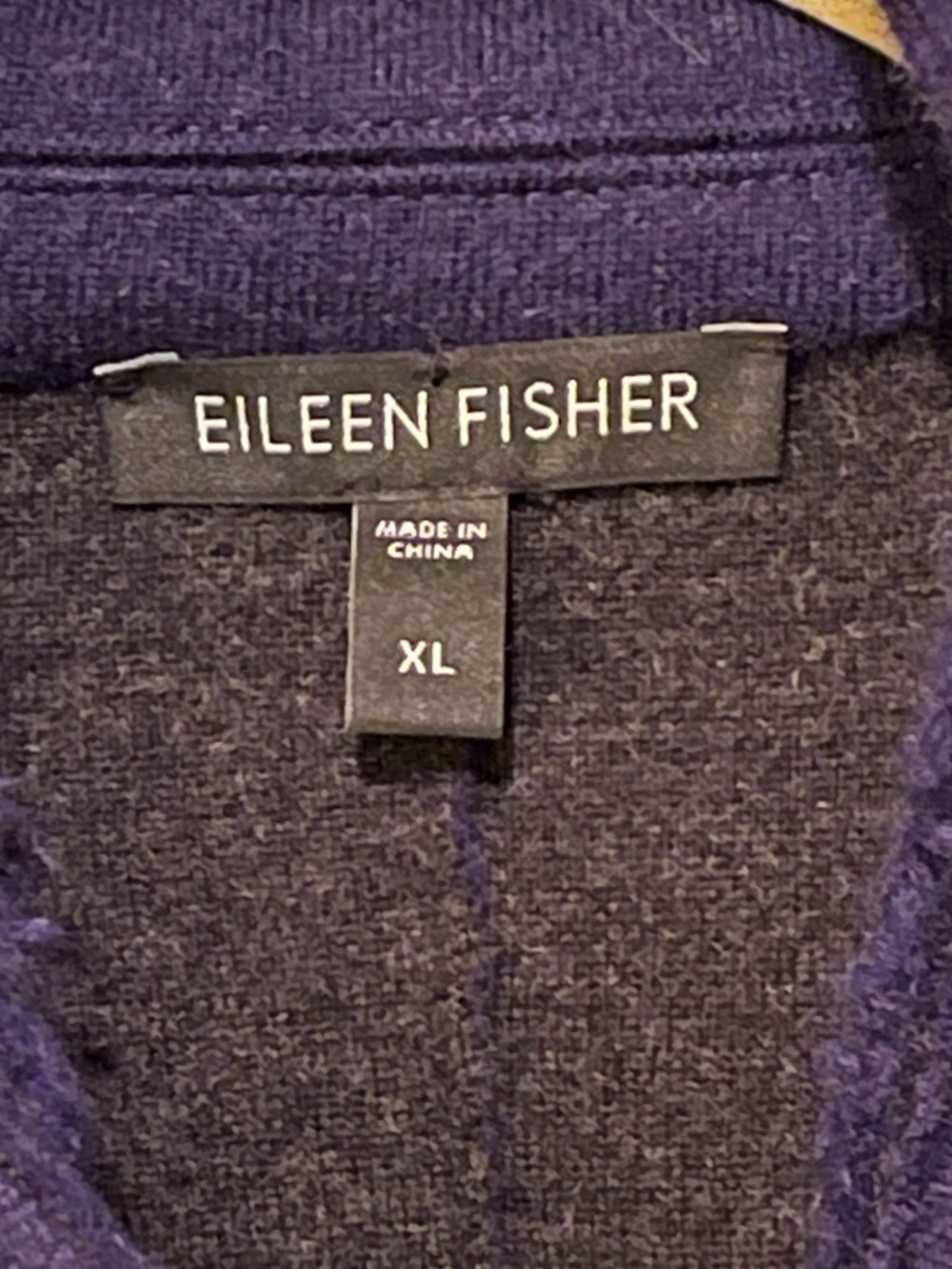 Eileen Fisher Purple 100% Merino Wool Felted Jacket XL Quiet Luxury - Picture 11 of 12